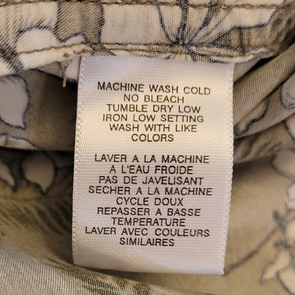 Exofficio Men's Green Floral Shirt Size Large Fish and Floral Fisherman Outdoors - Picture 5 of 9